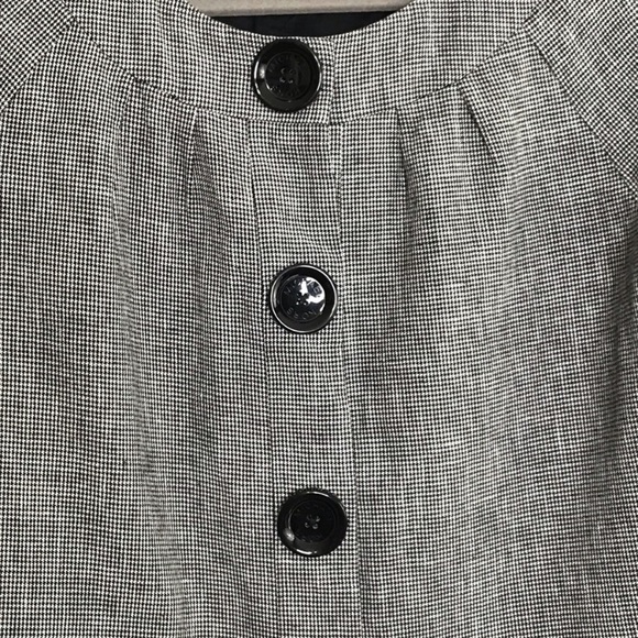 Michael Kors blazer XS jacket black white plaid - Picture 3 of 6